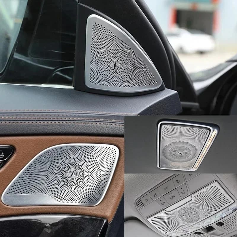 Per Mercedes Benz Classe S S320 S350 W222 Auto Cancello Porta Altoparlante Pad Audio Altoparlante Copertura Trim Cornice Adesivo Accessori