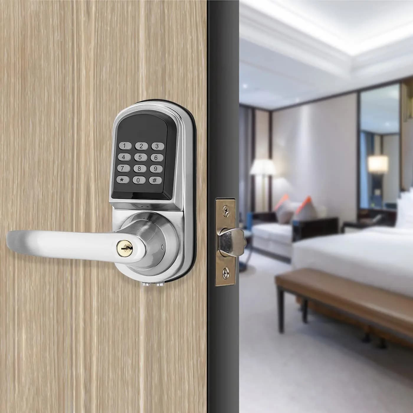 High Quality Zinc Alloy Handle Combination Lock TTlock BLE Digital Door Lock