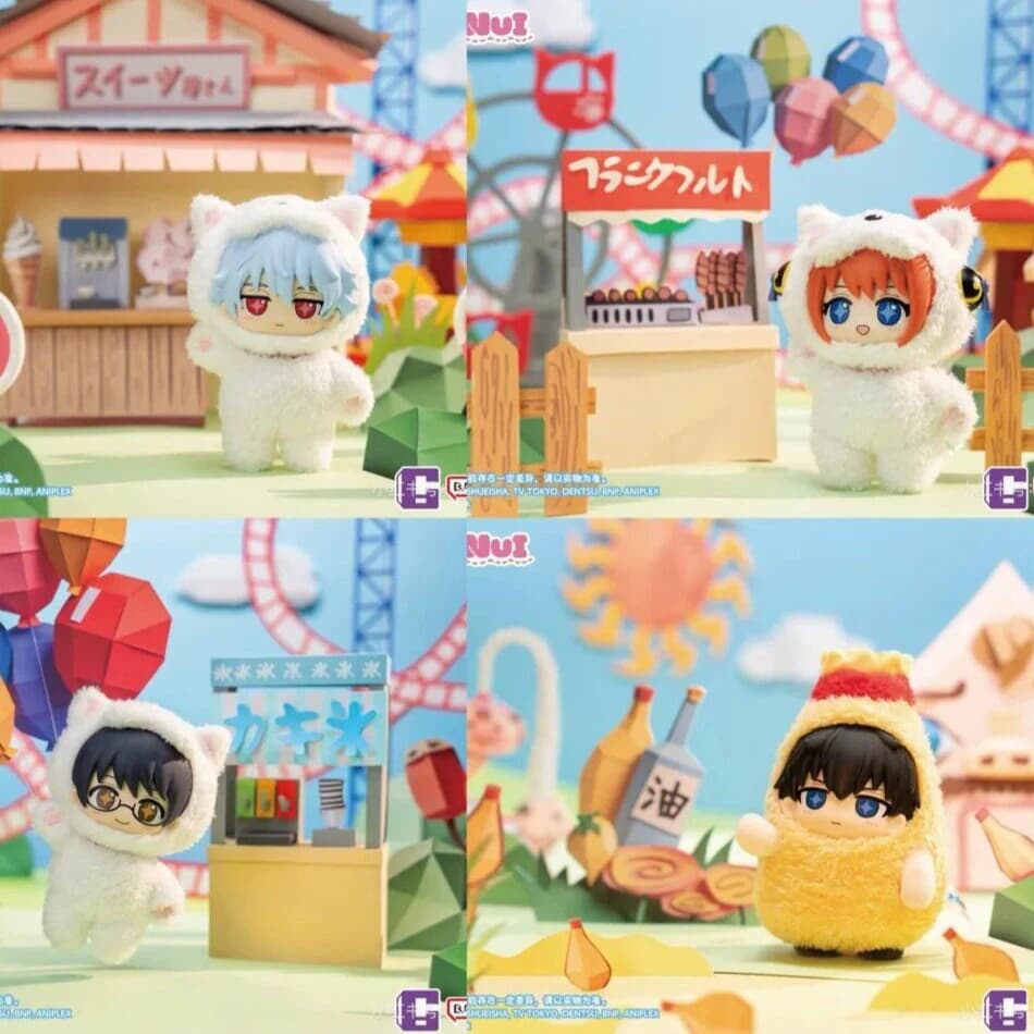 Nuova Scatola Misteriosa Bandai Namco SofuNui Gintama, Collezione di Figure Kawaii Gintoki Sakata, Bambola in Vinile, Regalo Sorpresa