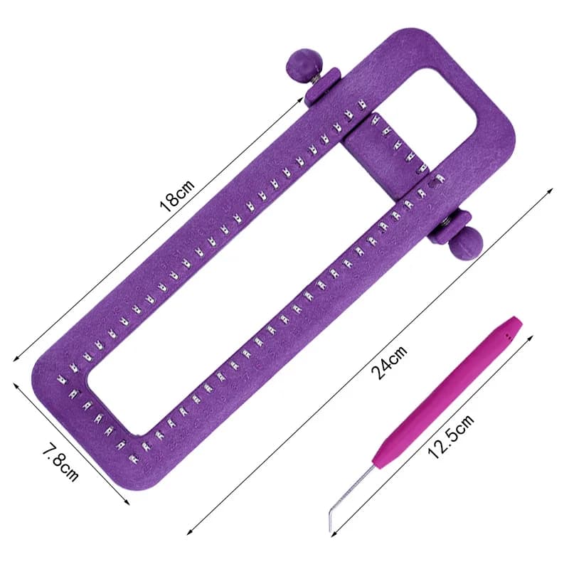 Strumenti per cucire Calzino regolabile Kit telaio Calzini per maglieria Sciarpa Cappello Strumento artigianale fai-da-te Accessori per cucire per maglieria in plastica