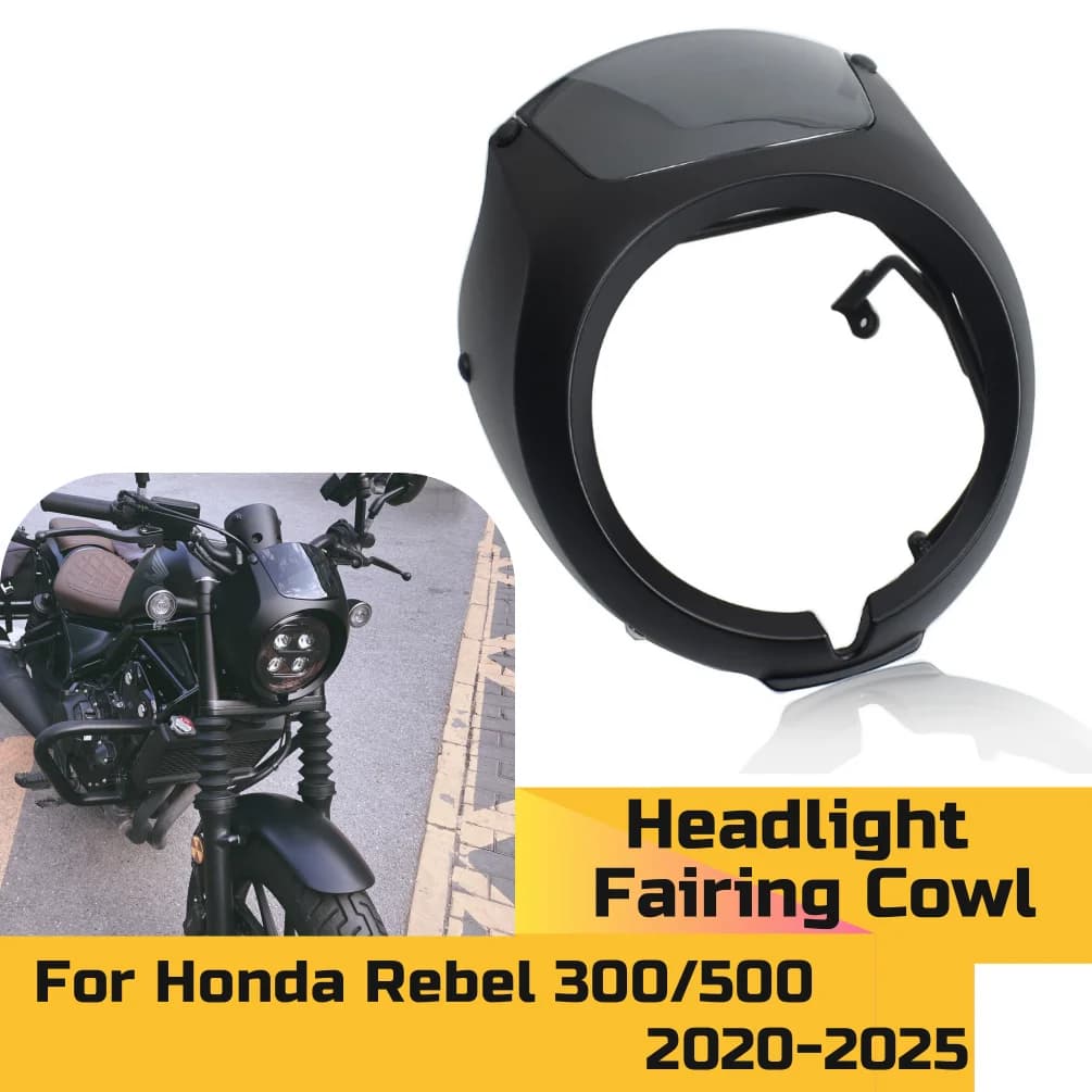 Protezione Faro CMX300 CMX500 per Honda Rebel CMX 500 300 2020-2025 2023, Carenatura Anteriore Moto, Parabrezza Faro