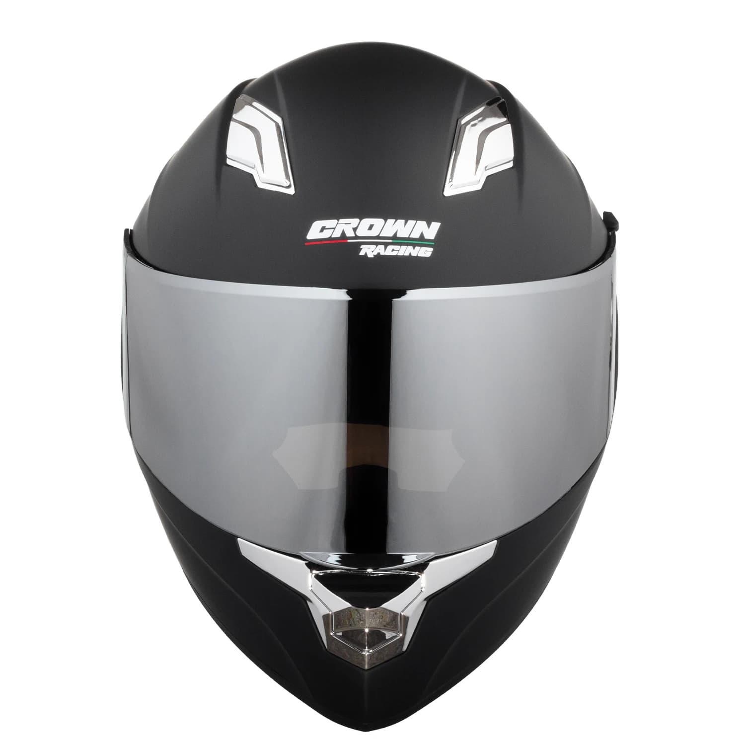 Casco Integrale per Moto Crown Racing F-700 per Adulti, Certificato DOT FMVSS 218, con Visiera Oscurata, Visiera Trasparente Sostituibile e Fodera Rimovibile