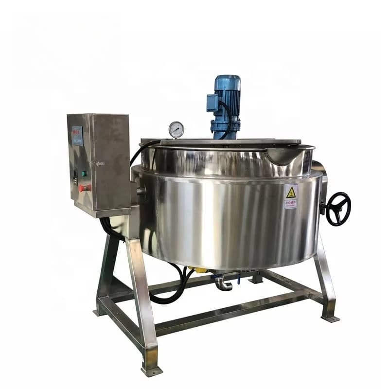 Electric heating kettle with commercial automatic kitchen mixer with mixer
