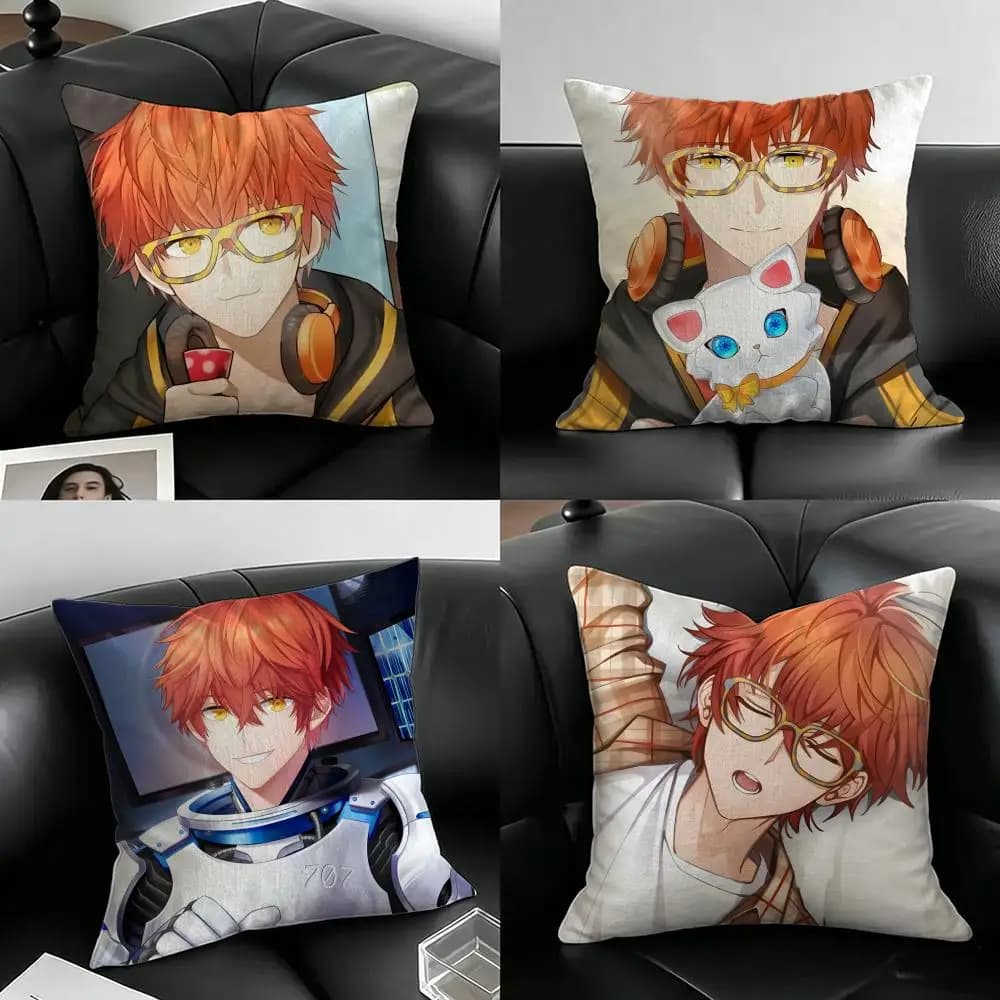 Game Seven 707 Cushion Cover Natural Linen Pillowcase Set, All-in-One Decor for Sofa, Bedroom & Chair