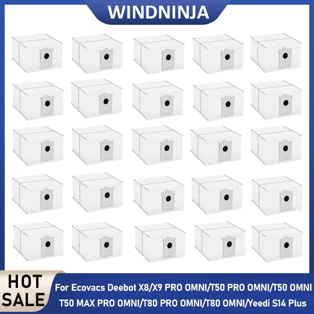 Sacchetti per la polvere per Ecovacs Deebot X8 X9 PRO OMNI T80 PRO OMNI T80 OMNI T50 PRO OMNI T50 OMNI T50 MAX PRO OMNI Yeedi S14 Plus