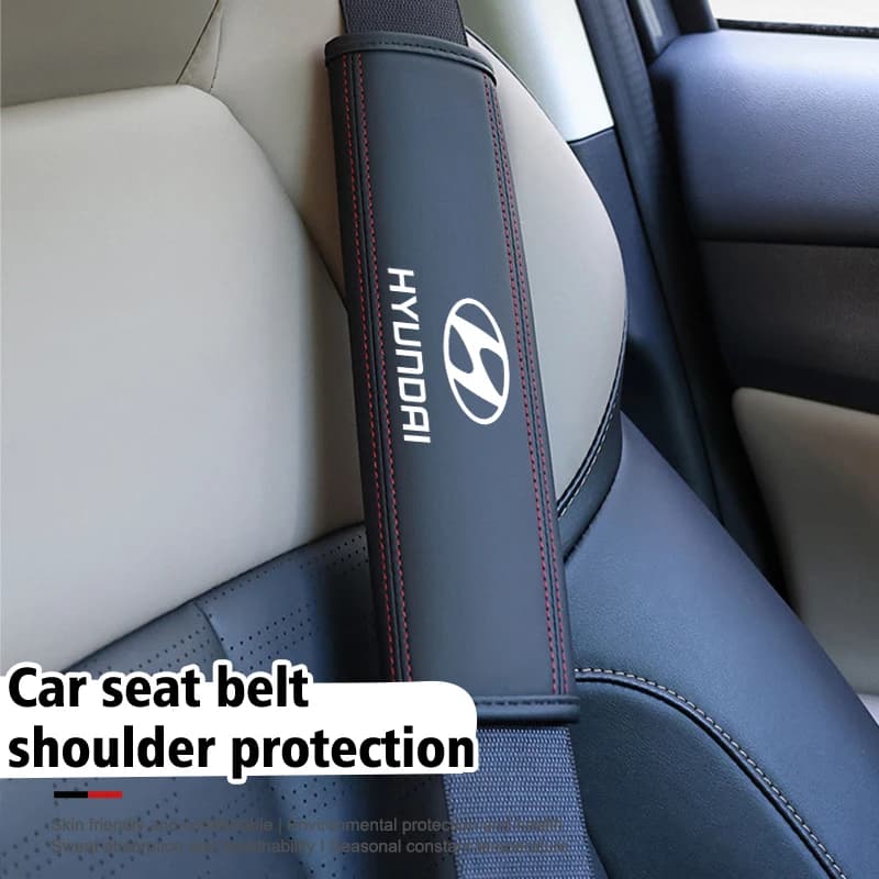 For Hyundai Car Seat Belt Shoulder Cover Decompression Comfort Safety Belt Protective Cover GDi N Line i10 Azera Genesis G70 G80