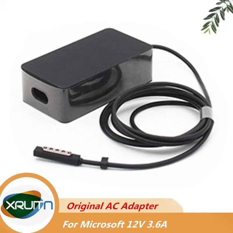 Adattatore di alimentazione originale per Microsoft Surface Pro 1 pro 2 RT Windows 8 48W 12V 3.6A 5V 1A1536 1514 1735 Caricatore rapido per laptop