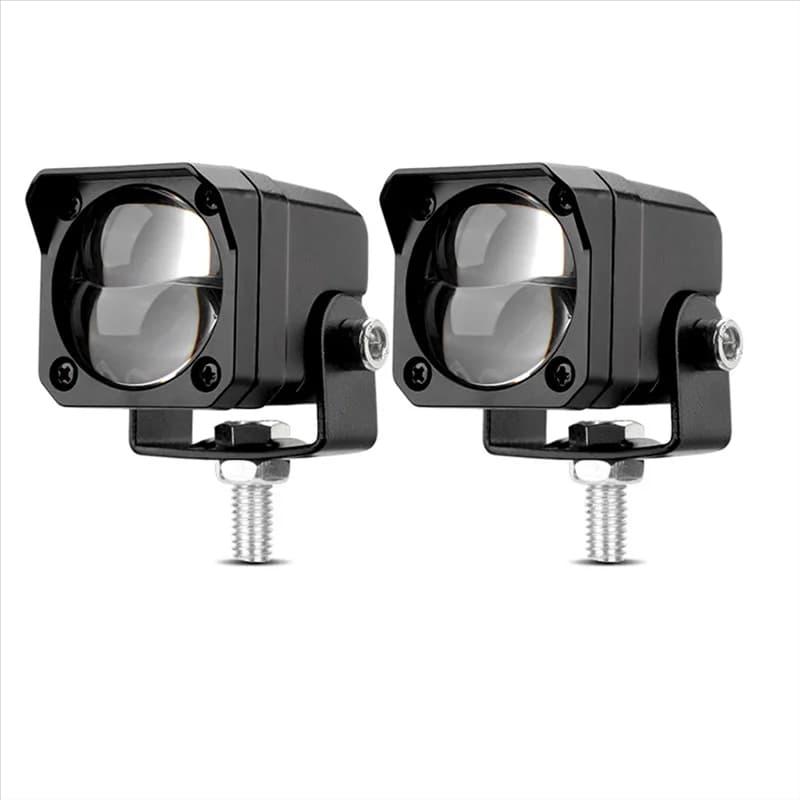 Leading-Edge-Moto per Dirt Bike Scooter Offroad LED faretto bicolore bianco giallo spot ausiliario fendinebbia