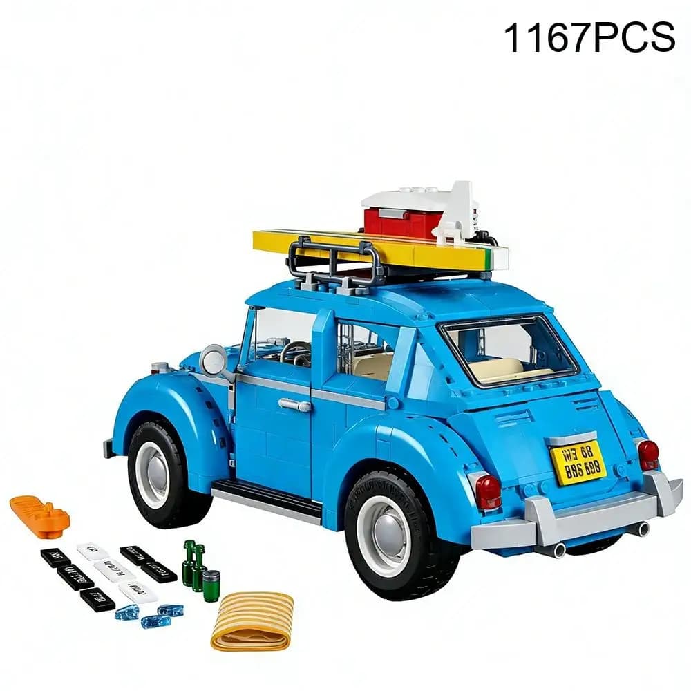 NEW Blue Engineering Car Construction Kit - High-Performance Mechanical Replica, Premium Birthday Gift for Adult Enthusiasts