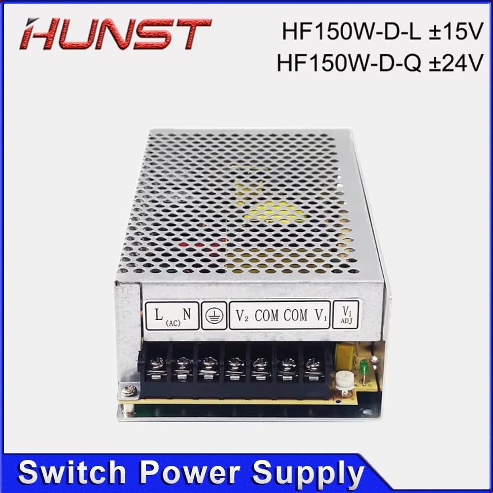 Laser marking machine CO2 with switch power supply Hunst Hengfu HF150W-D-L ±15 V / HF150W-D-Q ±24 V, dedicated to engraving machine.