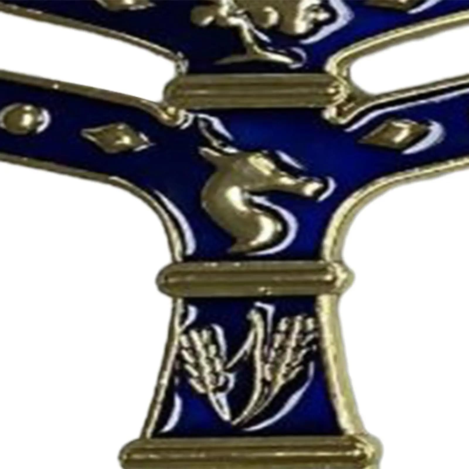 Menorah Candelabrum Metal Candlelight Gifts Decoration Tabletop Candle Holder for Dining Room Fireplace Festival Home Banquet