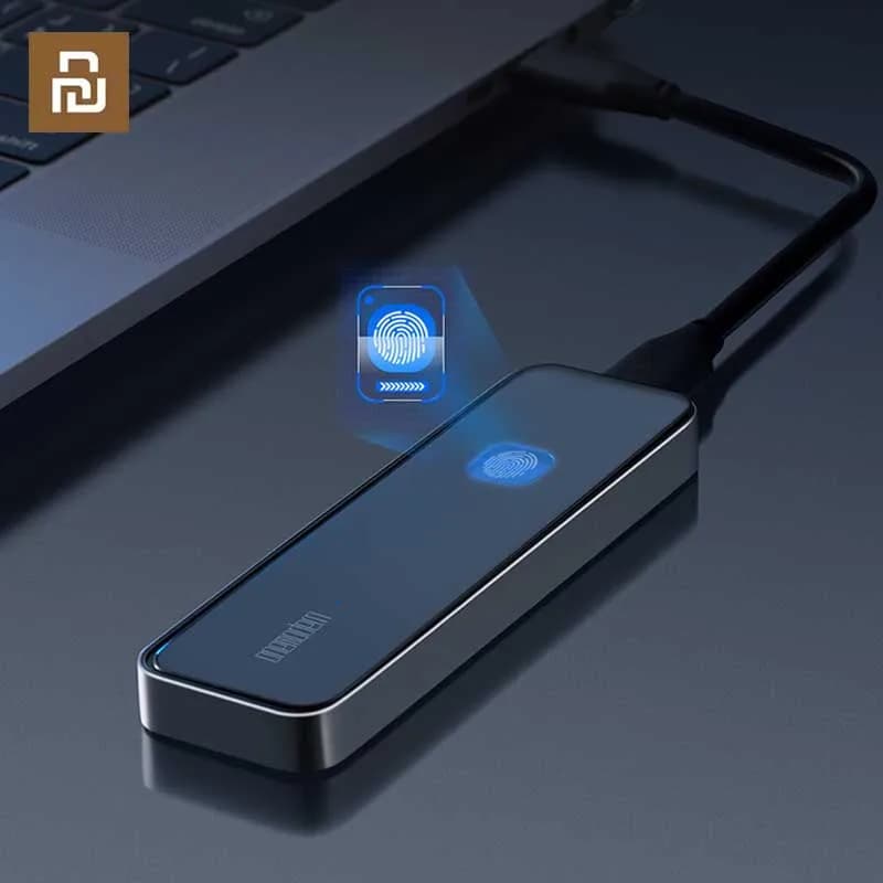 Youpin onemodern High-speed Fingerprint SSD disco rigido esterno portatile a stato solido 1TB/2TB dischi rigidi mobili per Laptop/telefono