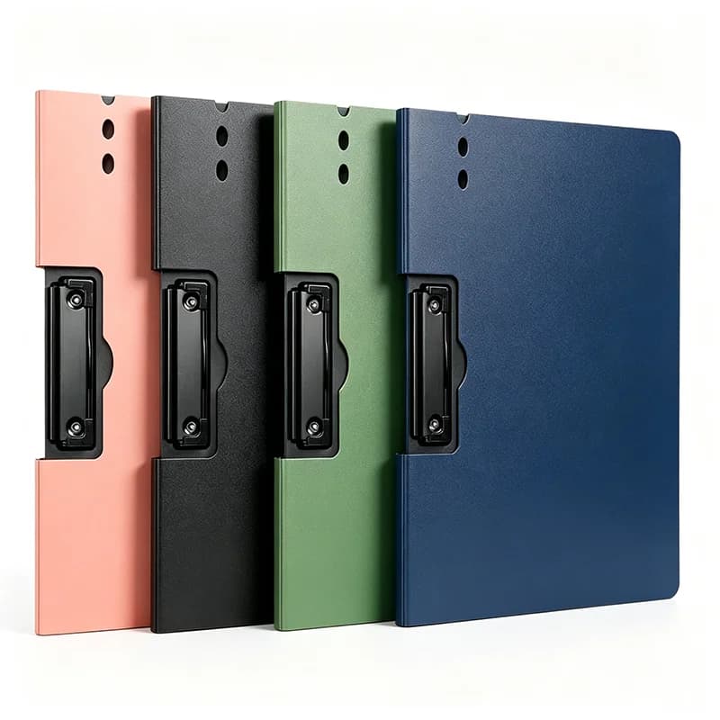 A4 Clipboard with Cover File Folder Document Organizer Durable Paper Holder for Office School Business Stationery Supplies
