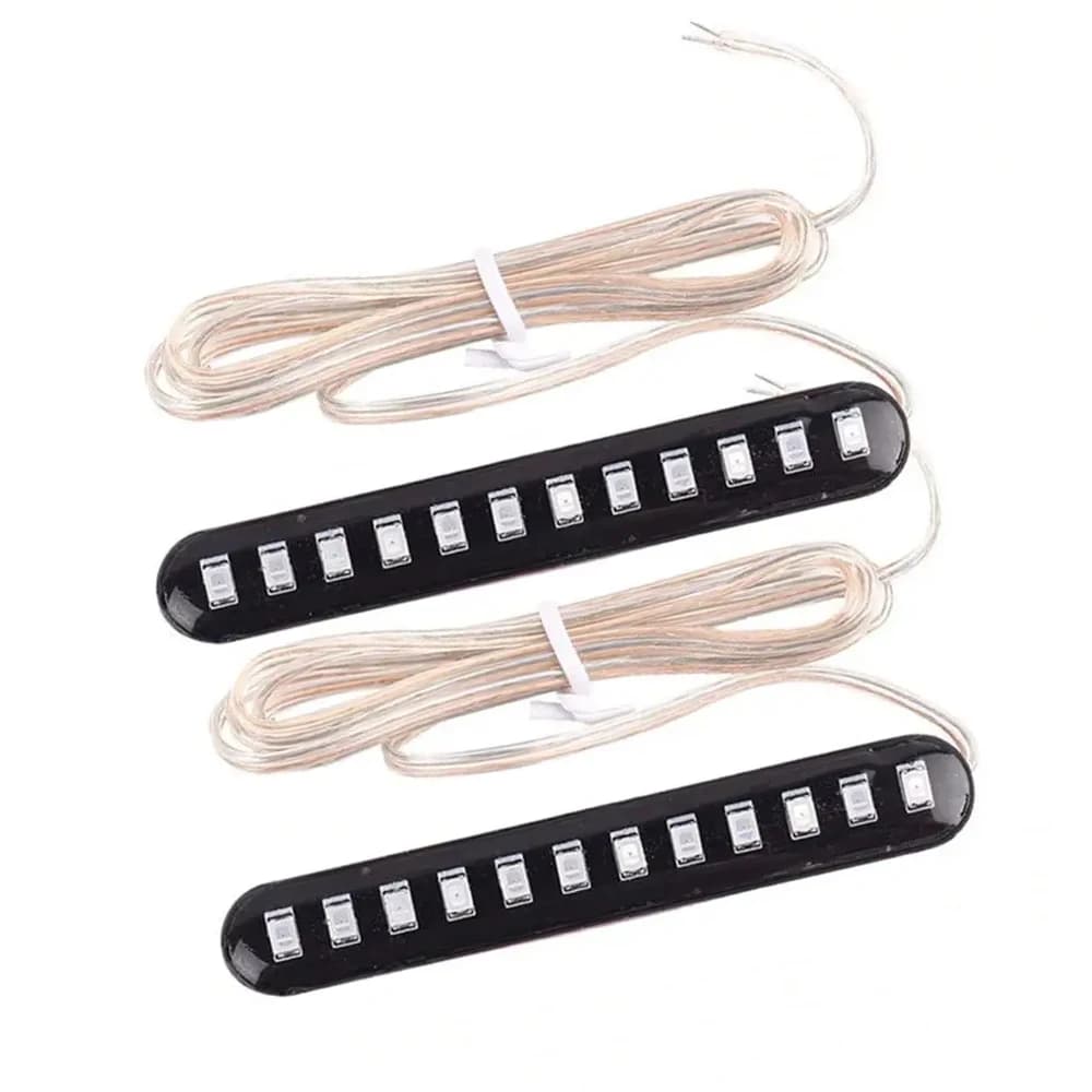 2 pz 12 V DC Indicatori di direzione Strisce Per Auto LED Moto Luce di Girata Acqua Che Scorre Luce Targa Barra LED Indicatori di direzione Parti