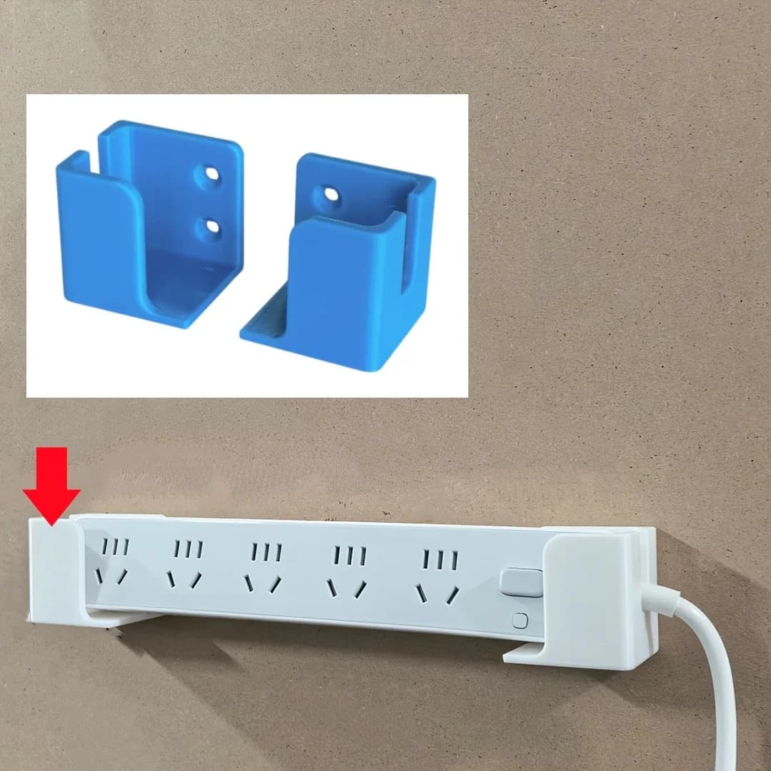 1pair /4 Pairs Plastic Wall Mounted Storage Rack 3D Printed for Garage Organizer Power Strip Box Router Holder
