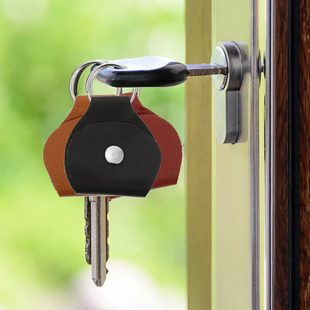 Portachiavi per plettro per chitarra da 6 pezzi con custodia per clip in PU