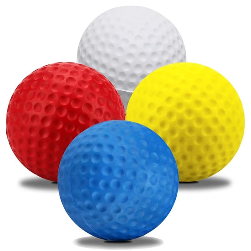 5 pezzi palline da golf morbide in spugna solida in schiuma PU da 4,27 cm 1,68 pollici per la pratica indoor giocattoli per bambini accessori da golf