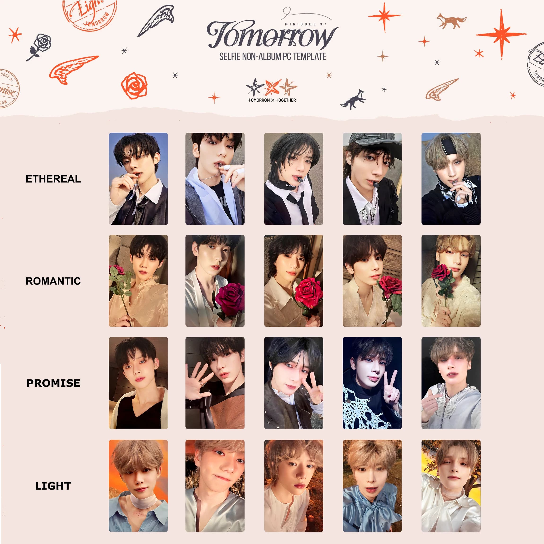 Kpop Album Lomo Card Photocard Set HD Printed Idol Postcard for Fans Scrapbooking Decor