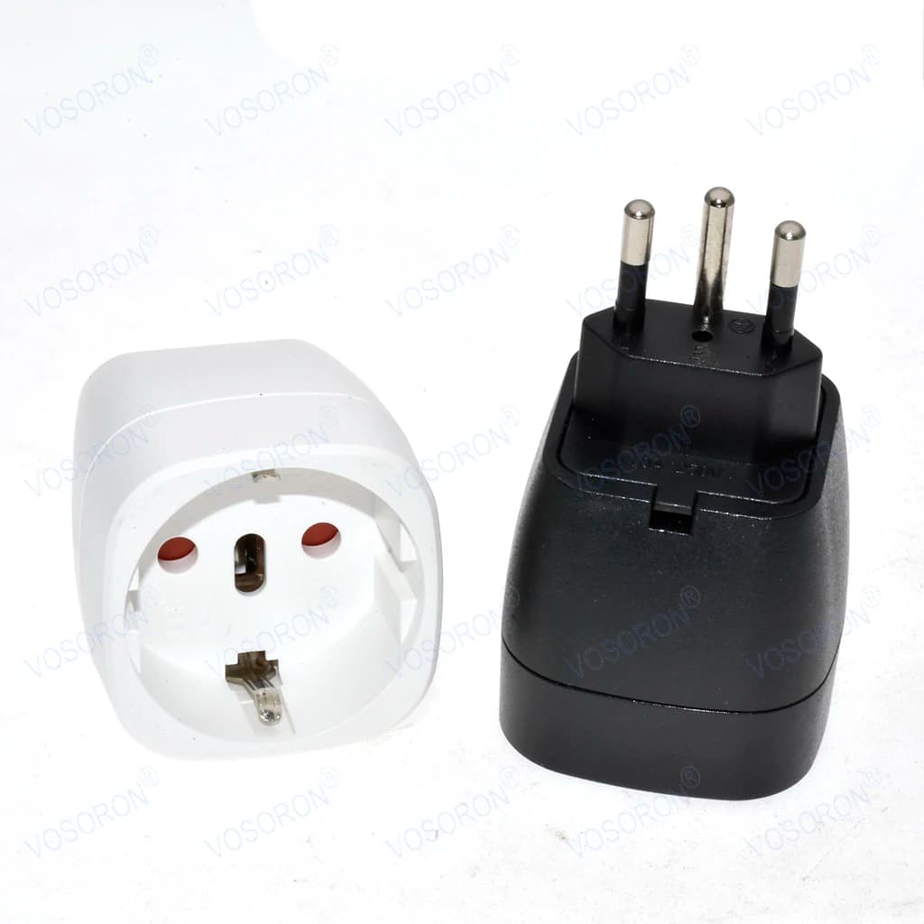 European German TO Swiss plugs Travel Adapter 3 pin plug 10A 250V Power Plug EU to Switzerland Electrical Plug