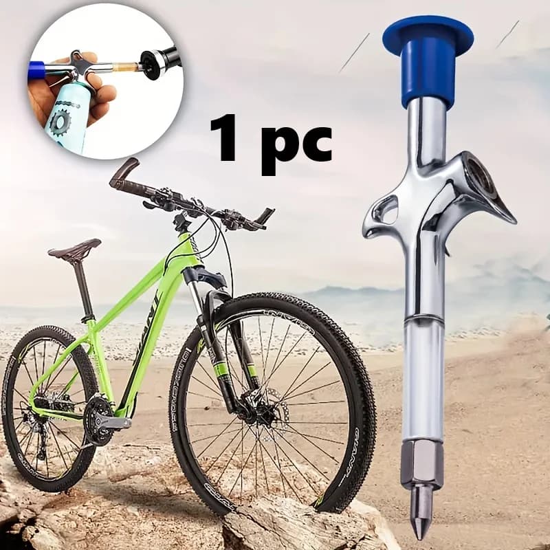 Bicycle Grease Gun Lubrication Tool Zinc Alloy Manual Pump for Mountain Bike Hub Bottom Bracket Bearings