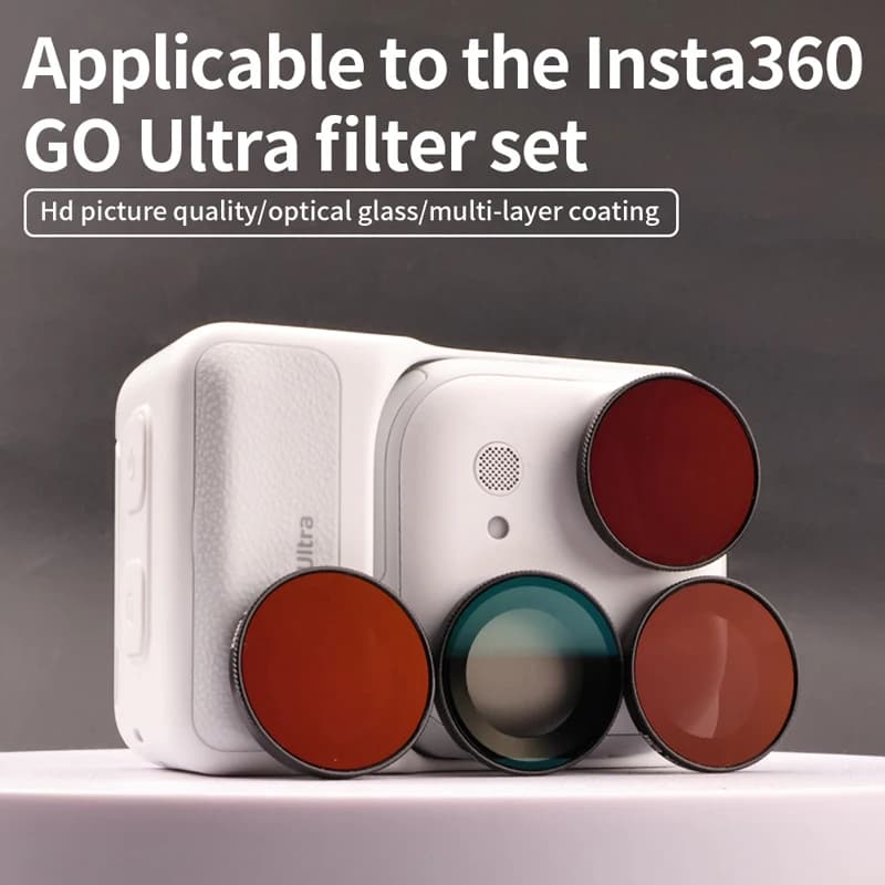 Filtri per Obiettivo Fotocamera Insta360 GO Ultra UV/CPL/ND8/16/32/64/Streak Gold/Night/Star - Accessori Fotografici per INSTA 360 GO ULTRA