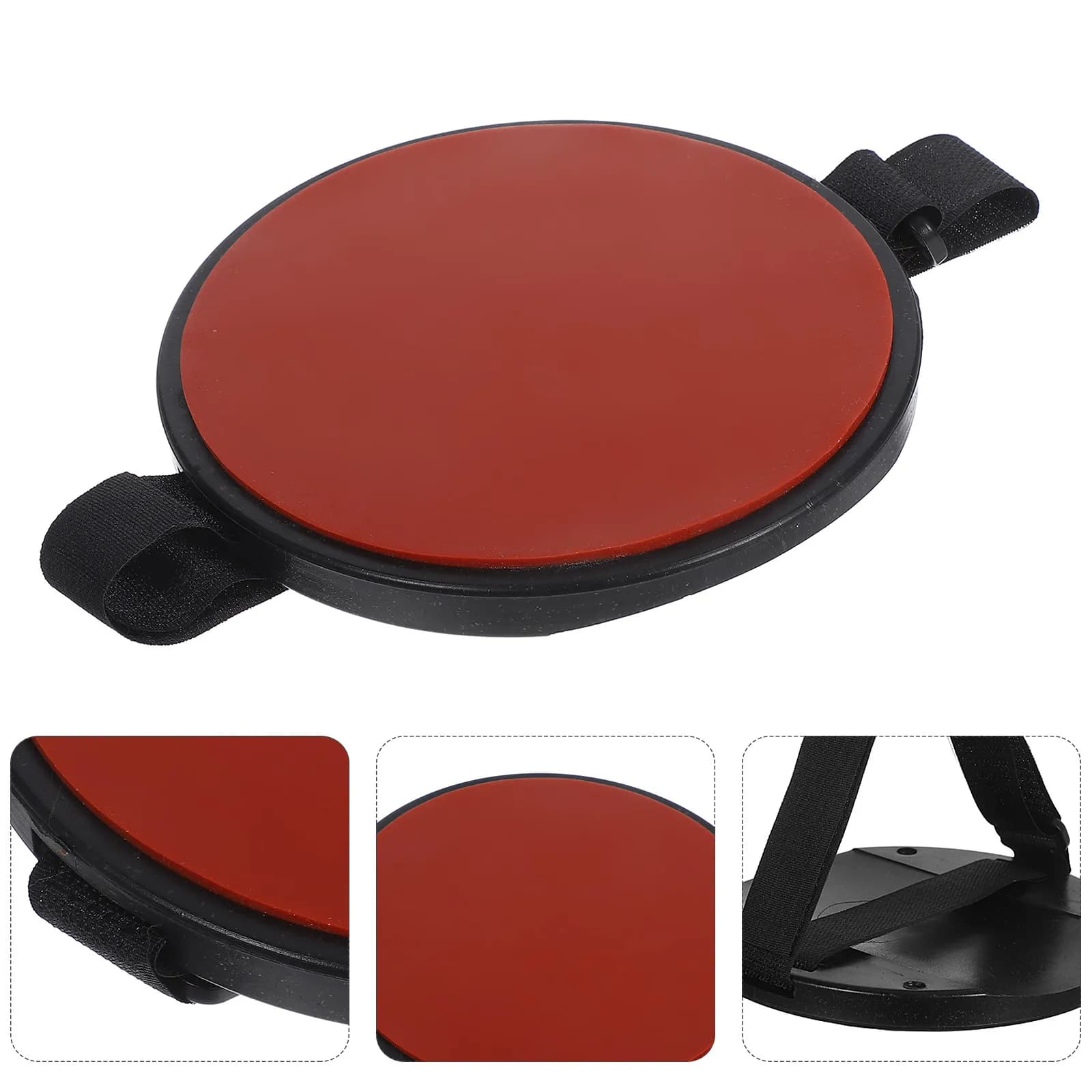 Pad per Pratica di Batteria Portatile in Silicone Silenzioso con Cinghia Regolabile per Gambe, Tappetino per Batteria per Pratica Silenziosa, Pad Mute per Piatti per Principianti