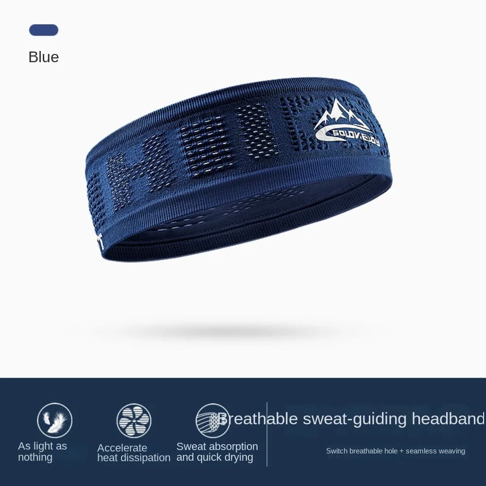 Wide Belt Sports Headband Non Slip Solid Color Sweat Conduction Band Strong Elasticity Breathable Hair Accessories Running