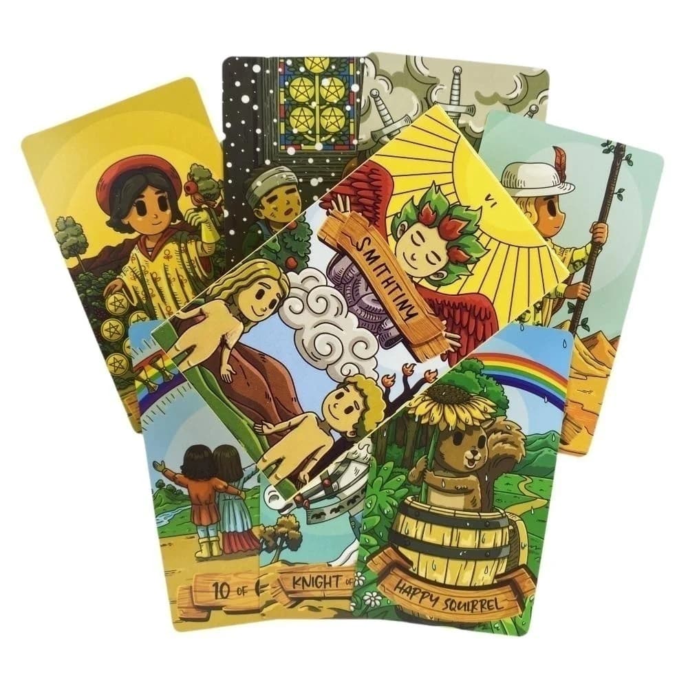Tarocchi di Smithtiny Carte Tarocchi di predizione del futuro Divinazione Edizione Creatività Gioco da tavolo Mazzo di carte