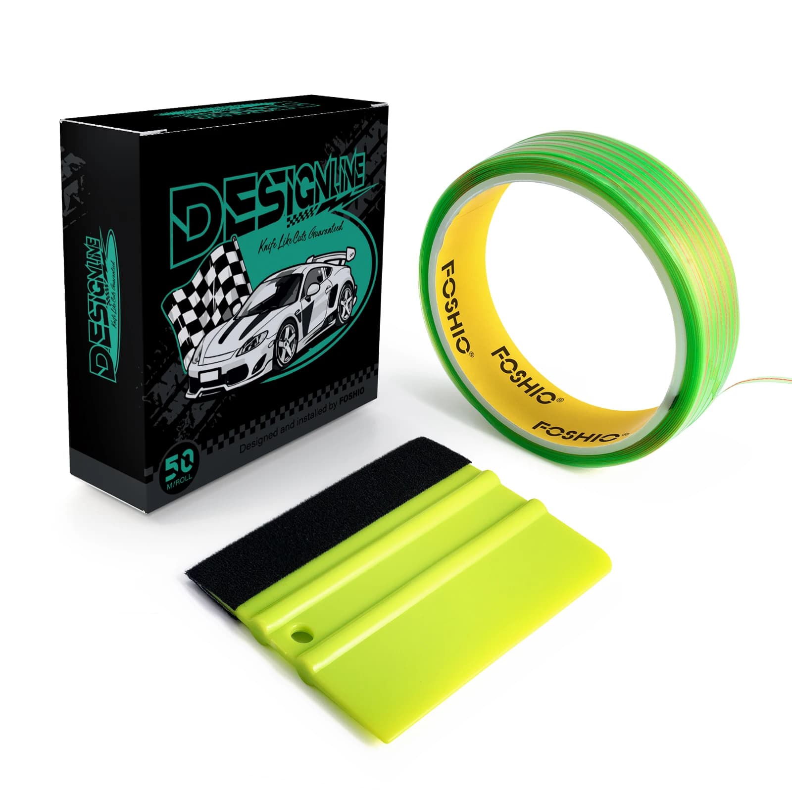 EHDIS 50M coltello da taglio Tape Design Line & Felt Squeegee Set pellicola in fibra di carbonio Sticker Window Tint Vinyl Wrap Car Styling Tool