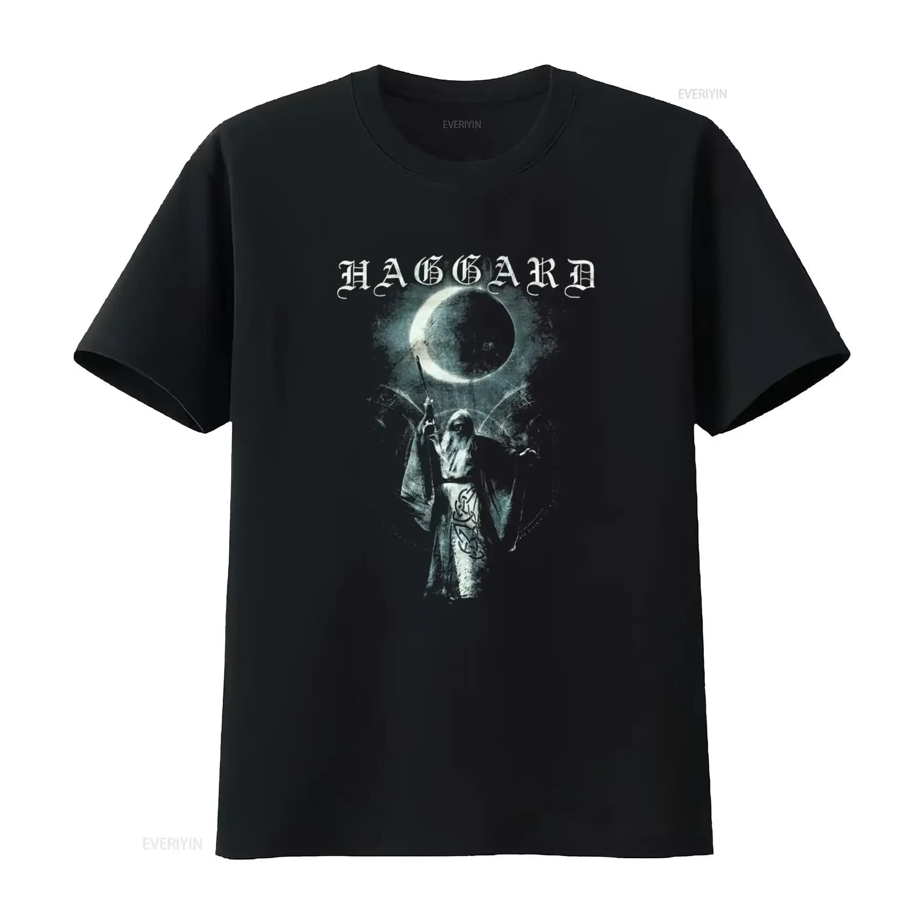Moonrise T-shirt from the German symphonic metal group Haggard for fans of rock music, unique design, vintage streetwear washed and comfortable