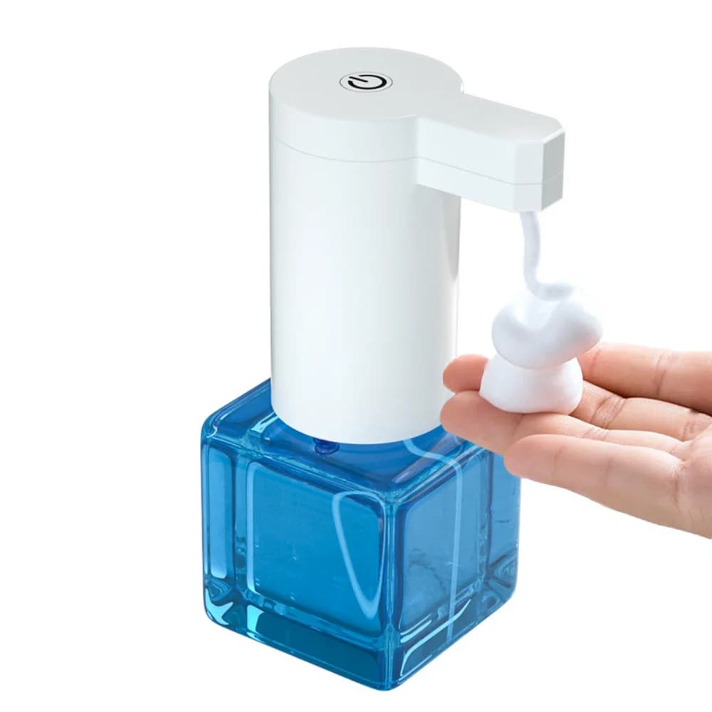Dispenser di sapone schiumogeno, dispenser automatico intelligente per il lavaggio delle mani con induzione a infrarossi da 300 ml, ricaricabile tramite USB