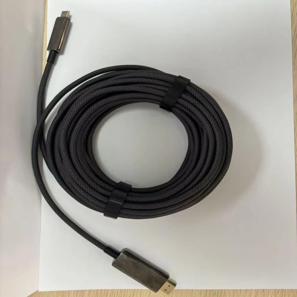 Optical fiber cable type C to HDMI 10M 8K@60Hz 4K@120Hz compatible Thunderbolt 4/3 for HDTV converter MacBook Air iPad USB-C HDMI