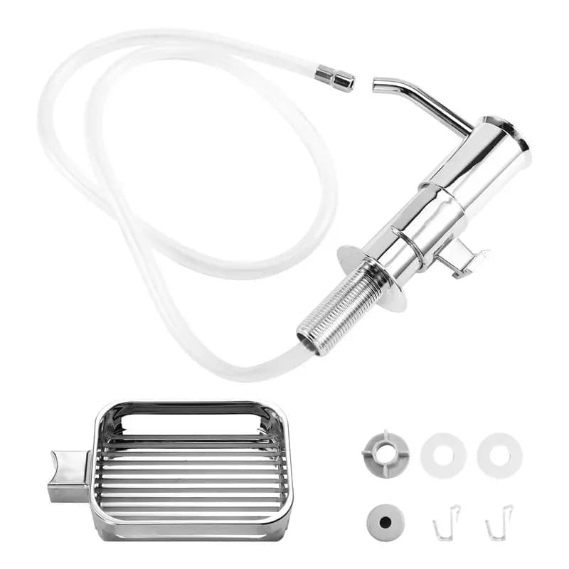 [NEW!A47U】 Soap Dispenser For Kitchen Sink With Built-In Pump, Sponge Holder& Extension Tube Kit For Under Counter Installation