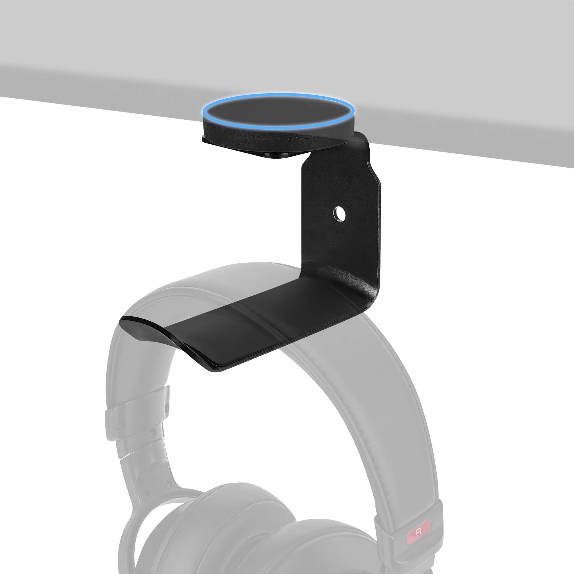 Geekria Magnetic Headphone Holder, Headset Hooks, Aluminum Headphone Hanger for Desk, Mount Stand with Rubber Pad