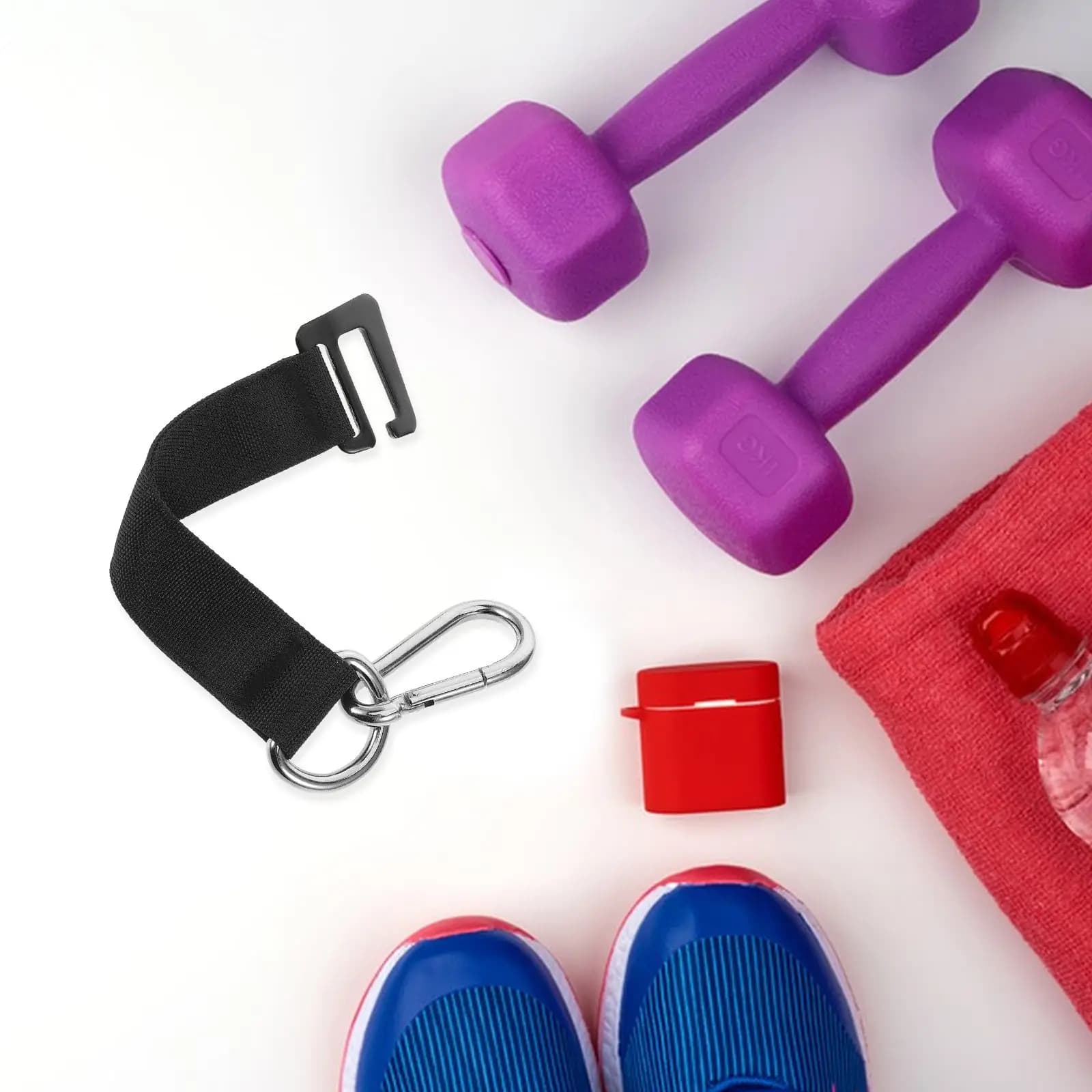 Gancio Multifunzione per Trazioni, Cinghia di Sicurezza Resistente per Allenamento Domestico e all'Aperto, Attrezzatura Fitness, Kit per Appendere Sacchi da Boxe e Altalene