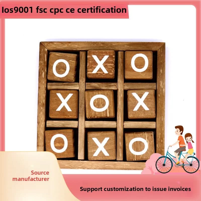 Giocattoli educativi per bambini in legno XO concentrazione di scacchi pensiero logico formazione giochi da tavolo interattivi genitore-figlio