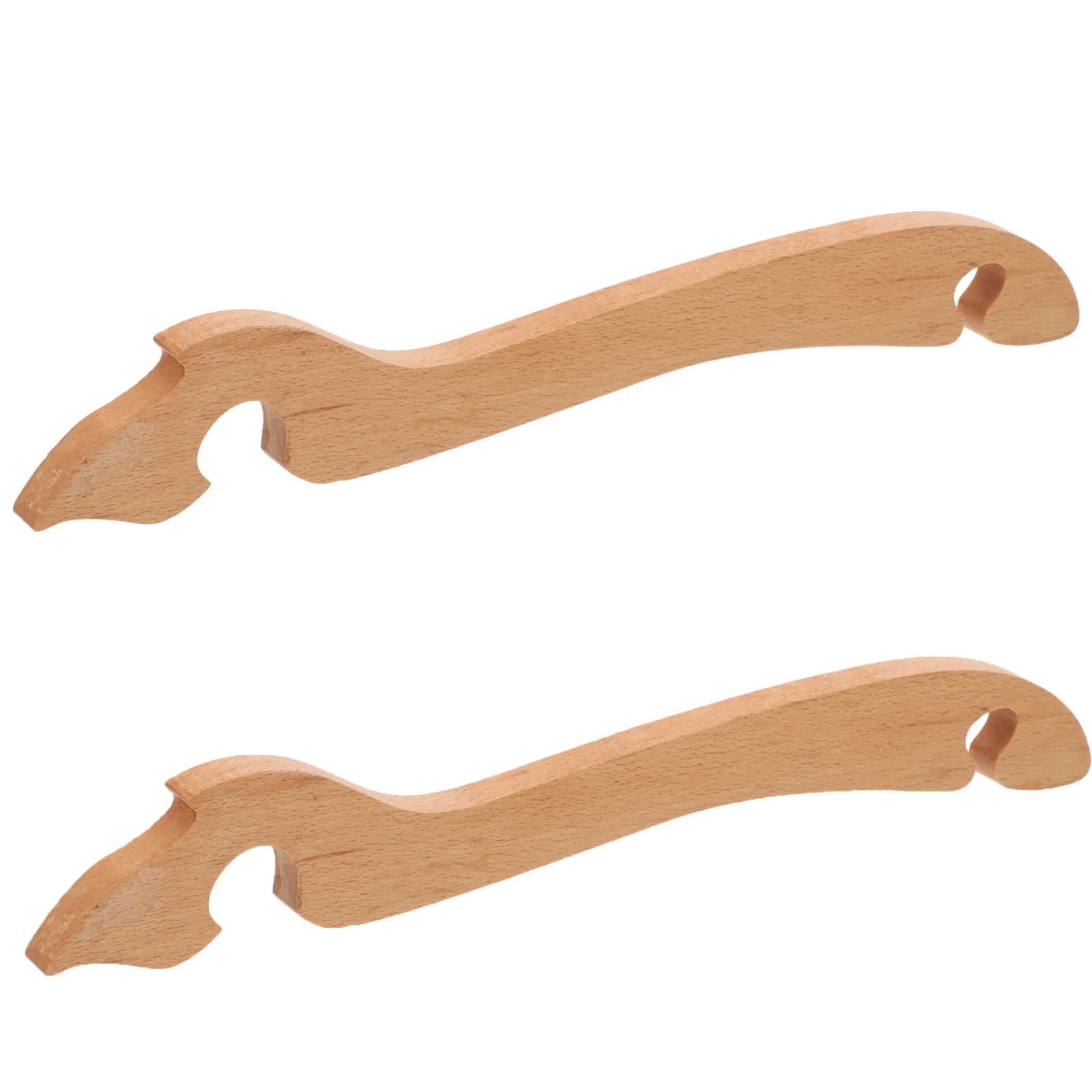 2 Pezzi Estrattore per Griglie da Forno in Legno, Strumento a Spinta e Trazione, Isolamento Termico, Protezione Mani, Manico Lungo, Accessori per Forno e Friggitrice ad Aria