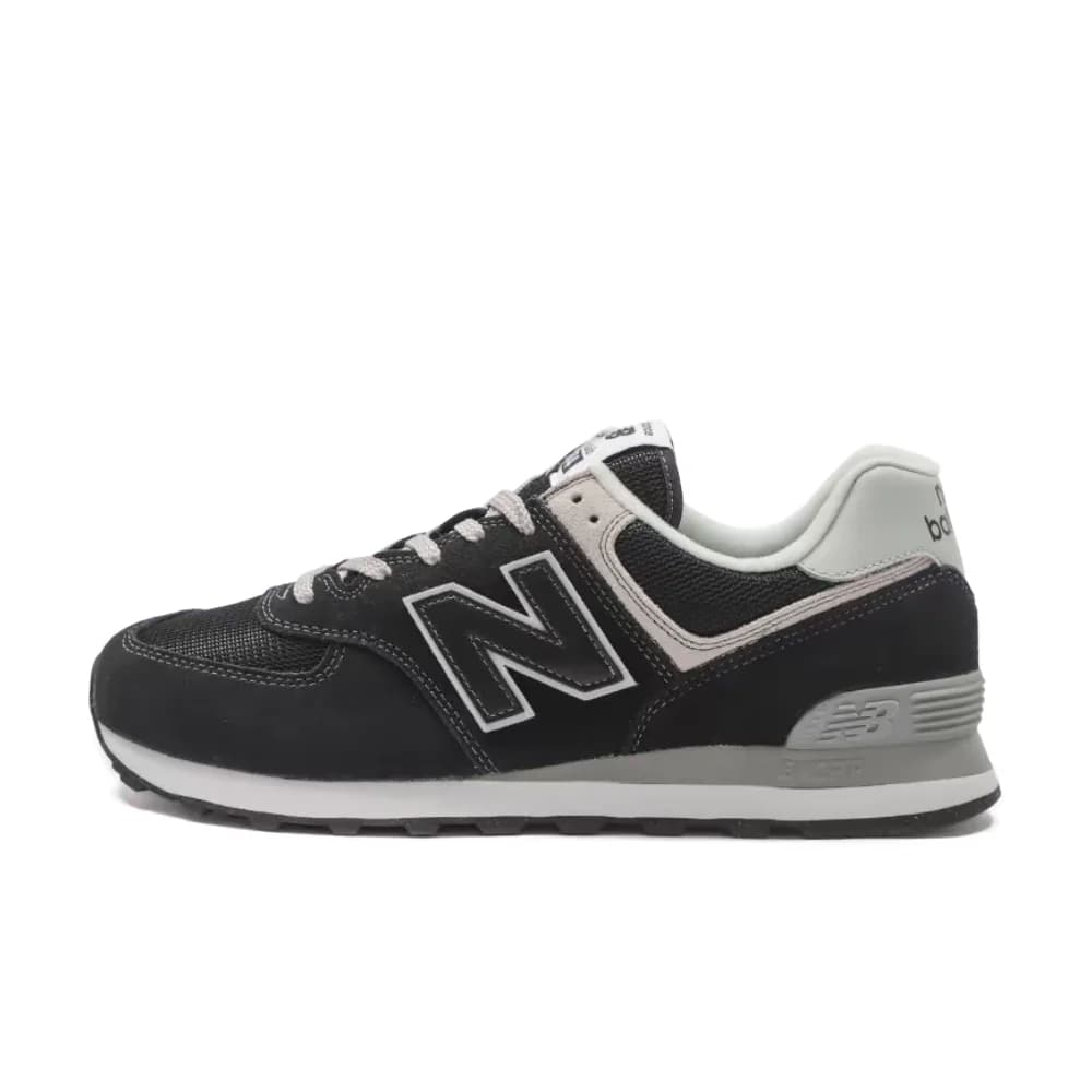 New Balance NB574 Unisex Low-Top Urban Commuter Running Shoes – Black, Retro Lettering, Lace-Up ENCAP & Casual ML574EVB