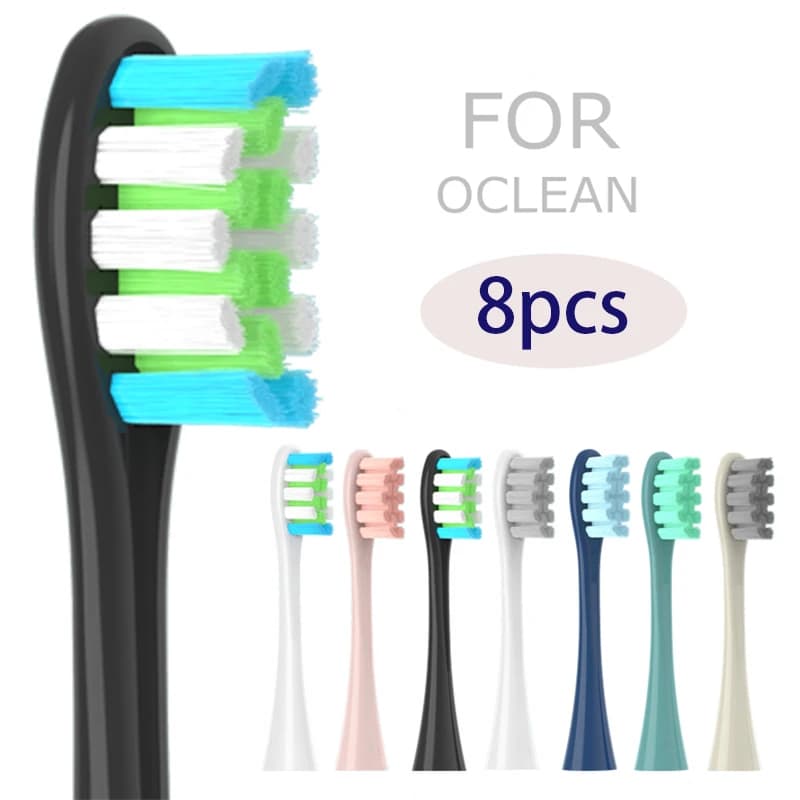 8 testine di ricambio per spazzolino elettrico sonico Oclean X PRO Elite/Flow/F1/One/X/all Series DuPont con setole morbide