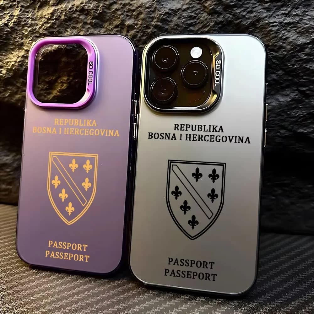 Bosnia and Herzegovina Passport Phone Case For iPhone 16 e 15 14 13 12 11 Pro Max Plus Mini X XS XR SE 2020 2022