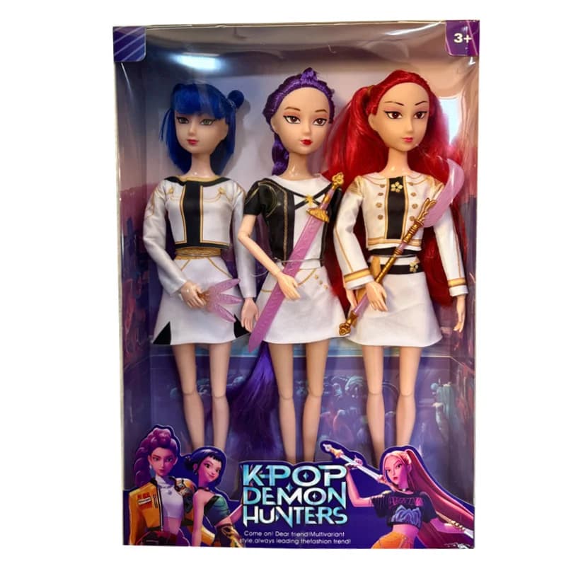 2026 Nuovo Anime KPop Demon Hunters Vinile Doll Toy Rumi Mira Zoi Personaggio Maschera Figurine Regalo di compleanno per Fan Club