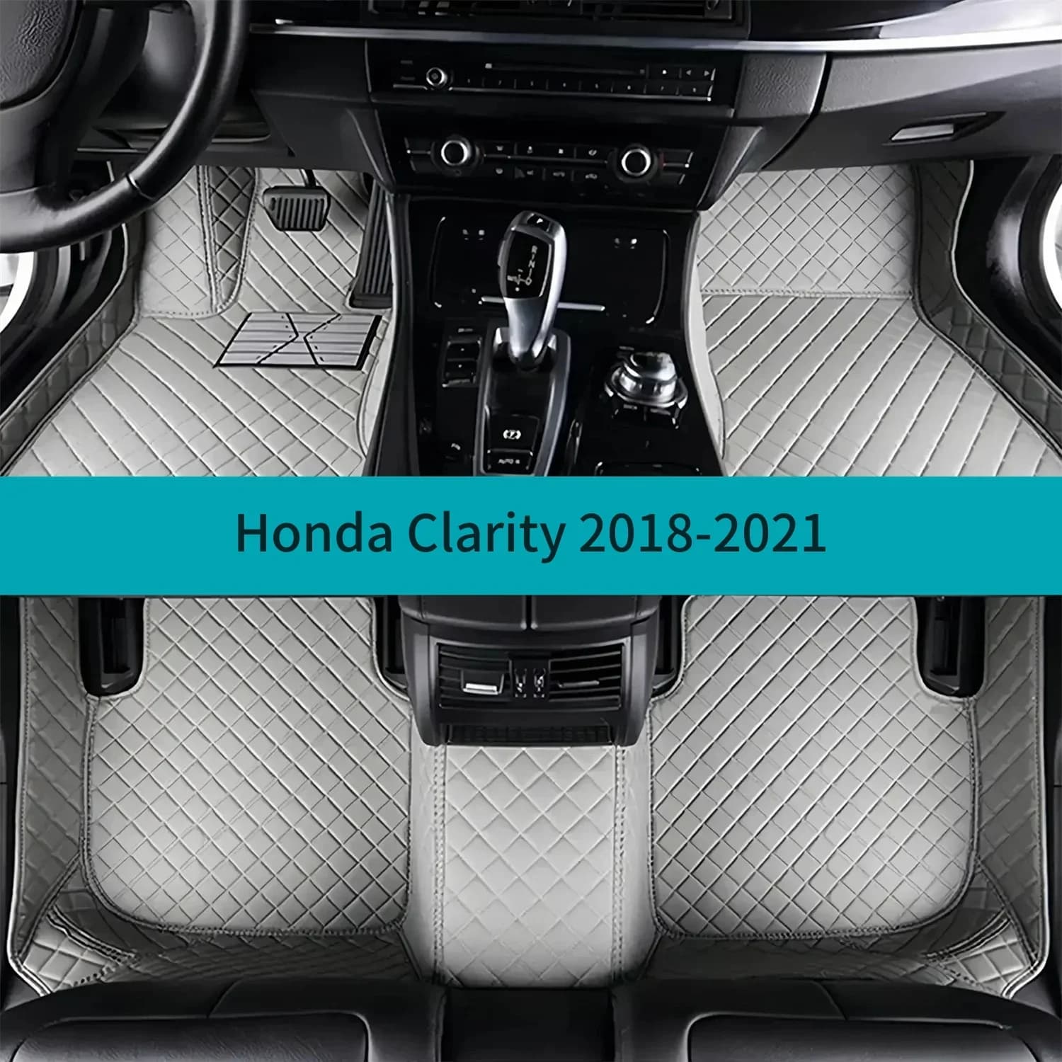 Set completo di tappetini per auto per Honda Clarity 2018-2021 Tappetini in pelle di lusso per auto Tappetini Tappeti per auto