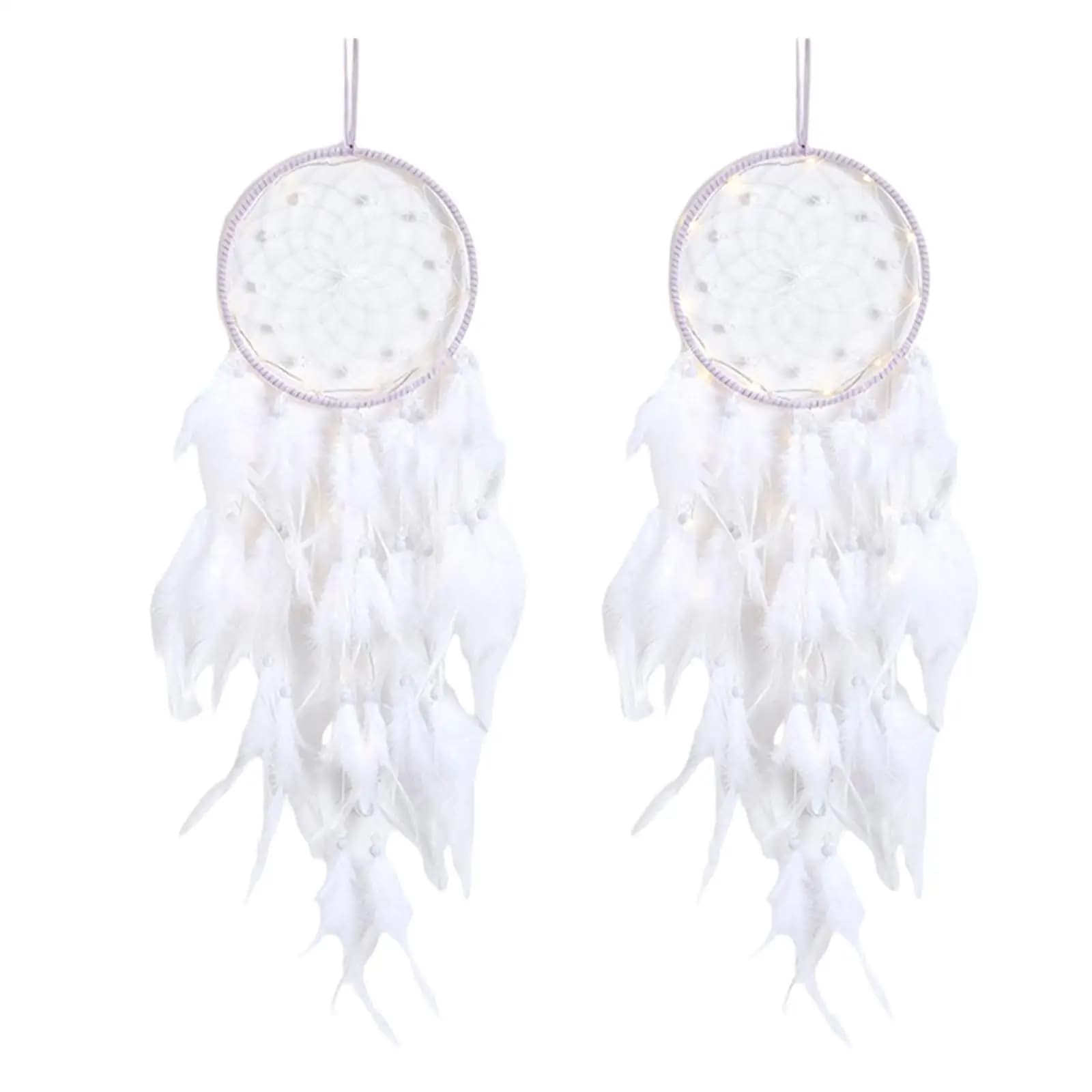 Woven Feather Dream Catcher Handmade Wall Hanging Dreamcatcher Craft Decor