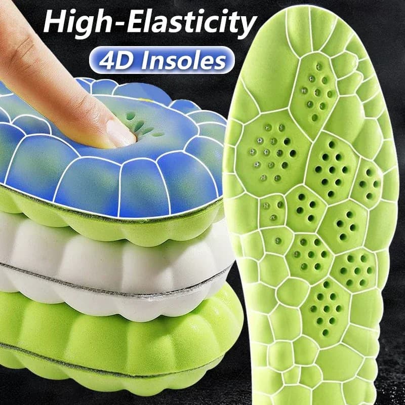 2023 4D Massage Plush Sports Shoes Super Soft Foot Socket Running Baskets Footwear Support for bow Plantare Inserts Unisex