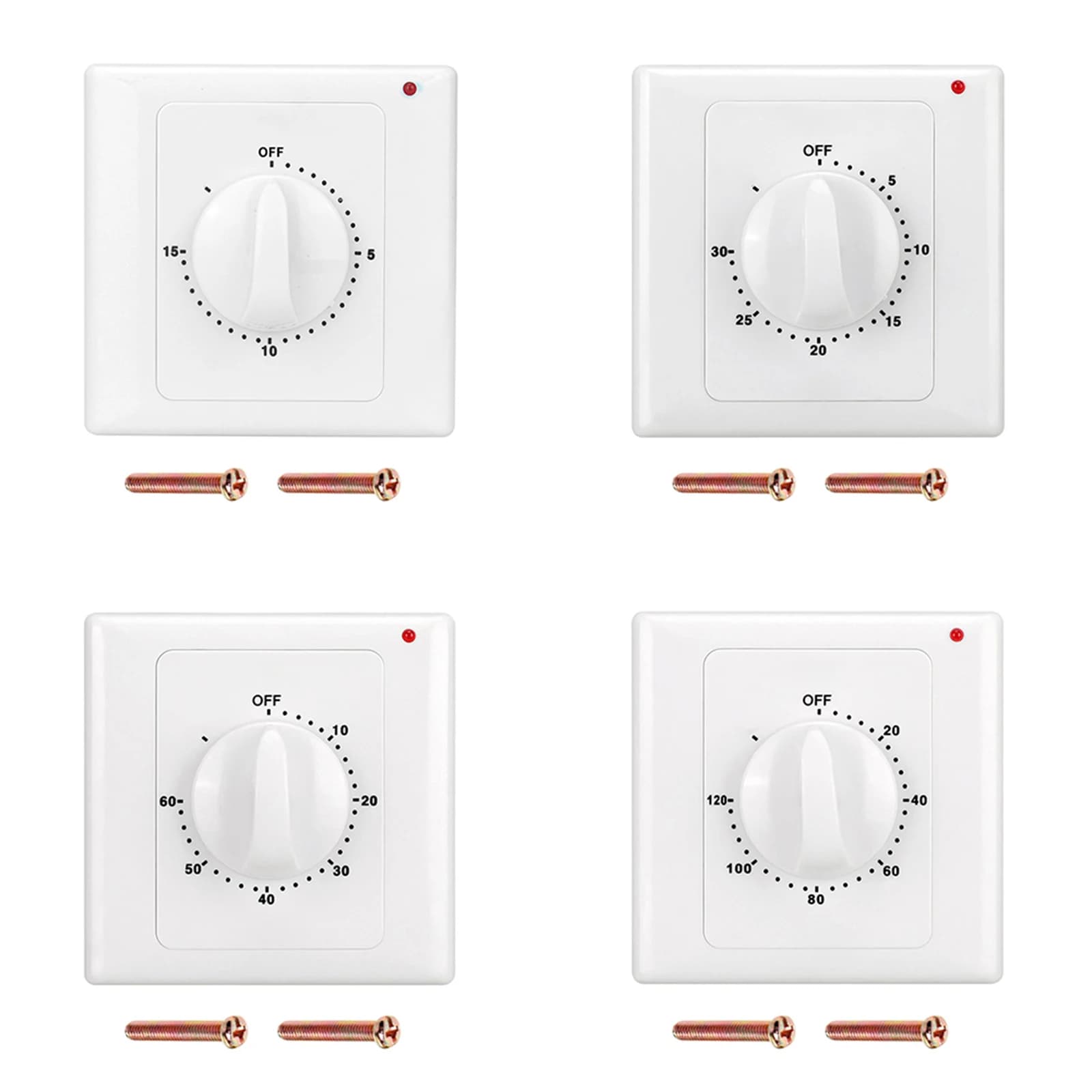 Controller meccanico AC220V Interruttore timer a 86 pannelli Controllo preciso del tempo Indicatore LED Installazione semplice Uso multiuso