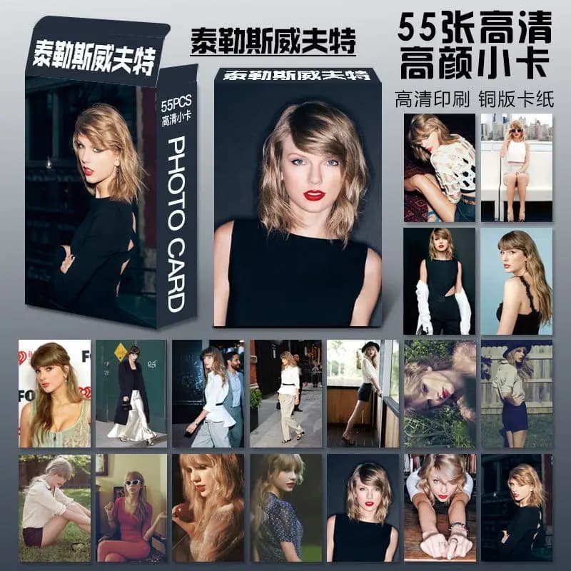 High-quality Taylor Alison Swift patterned LOMO card featuring a female singer. 3-inch boxed collectible small card. Best gift.