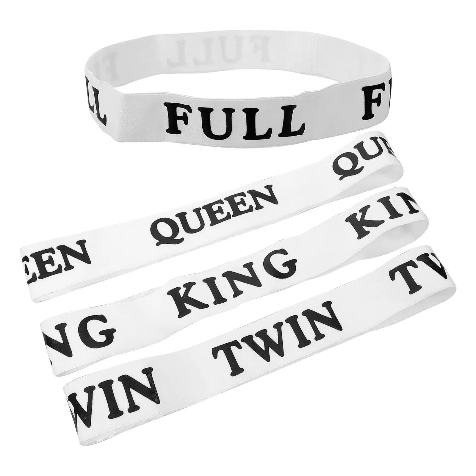4Pcs Bed Sheet Storage Bands Elastic Adjustable Organizer Straps for Sheets Pillowcases Closet Organization Band