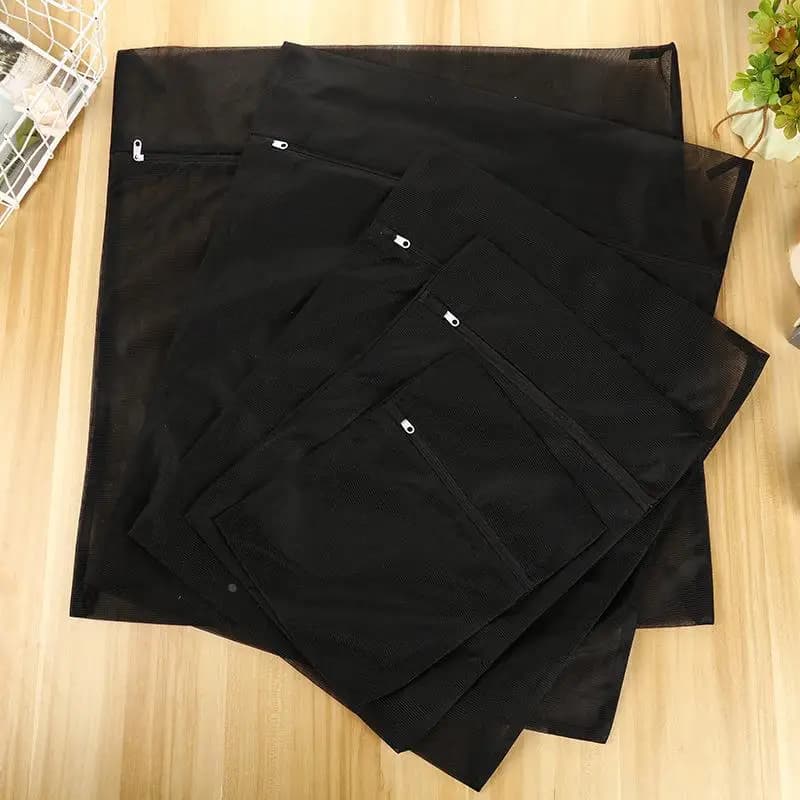 Thiened Bla Waing Bag Zipper Laptop Bedlinen Bag Care Wa hine Wa Set of durable protective mesh bags