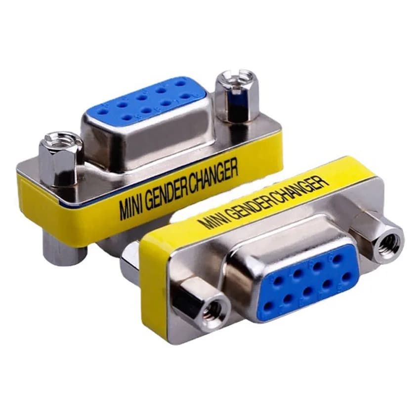 Adattatore DB9 MINI Gender Changer da 1/3/5 pezzi, da RS232 Com D-Sub a connettore VGA maschio/femmina a 9 pin