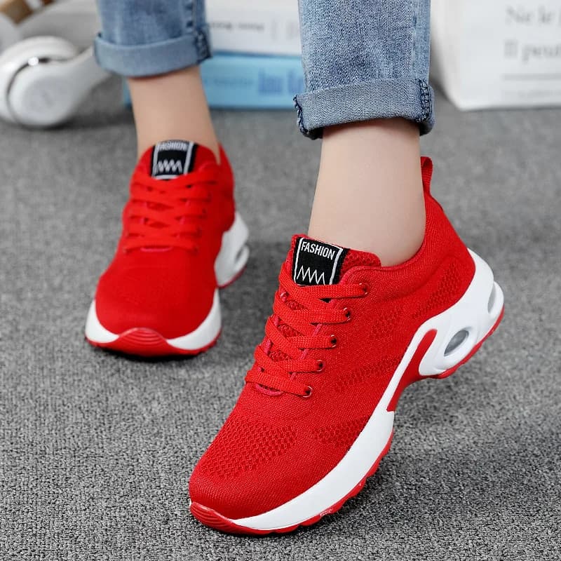 Women's Running Shoes In The Net Casual Shoes Breathable White Tennis Shoes Lightweight Outdoor Gymnastics Casual Walking Shoes For Wamen